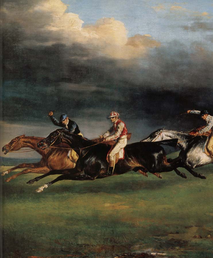 Theodore Gericault Details of Epsom Derby